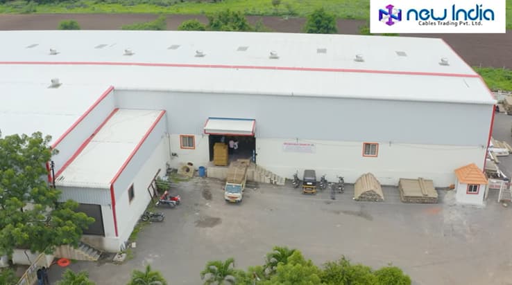 Cable Suppliers in Pune Warehouse Aerial View